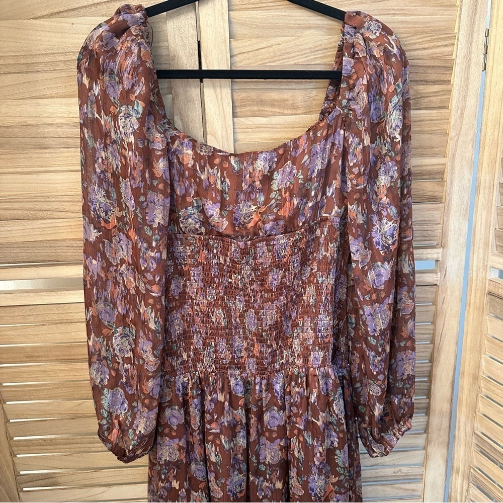 Astr Arlette Floral Maxi Dress size L - Picture 10 of 11